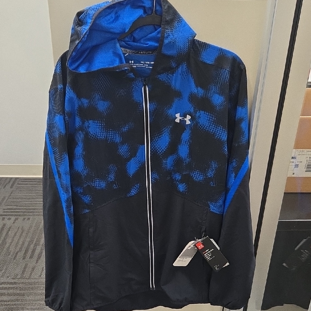 Under Armour Blue and Black Windbreaker Jacket